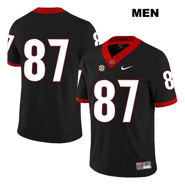 Georgia Bulldogs Men's Tyler Simmons #87 NCAA No Name Legend Authentic Black Nike Stitched College Football Jersey NRS5756RK